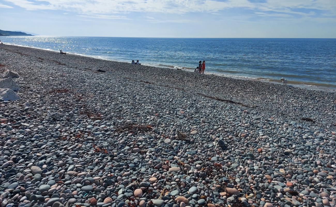 Photo of St bees beach with light pebble surface