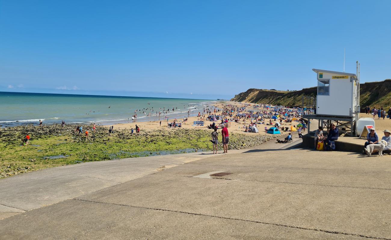 Photo of West Runton Beach with light sand &  pebble surface