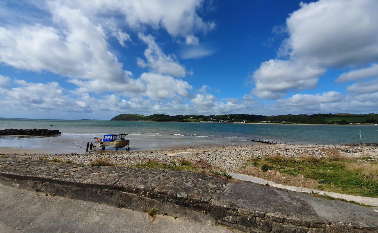 Photo of Llansteffan Beach with bright sand surface