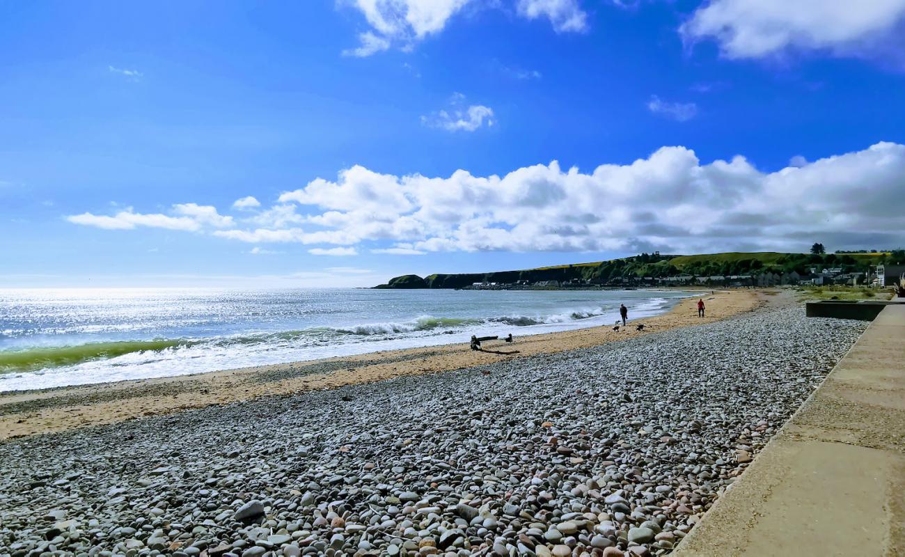 Photo of Stonehaven Beach with gray pebble surface