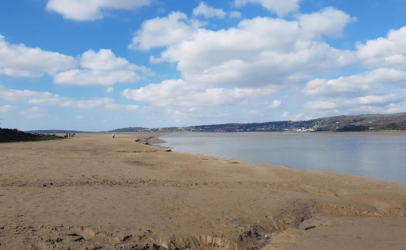 Photo of Blackstone Point Beach with gray sand surface