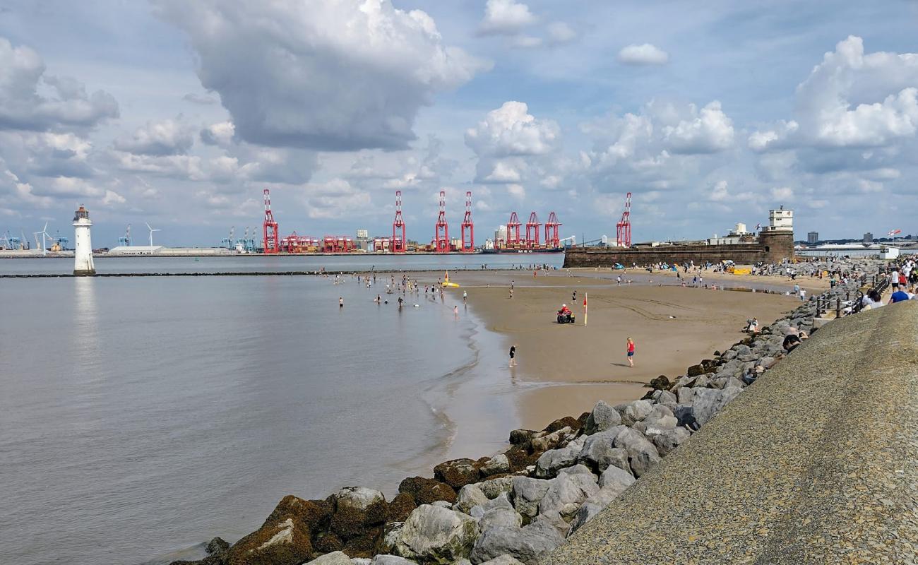 Photo of New Brighton Beach with bright sand surface