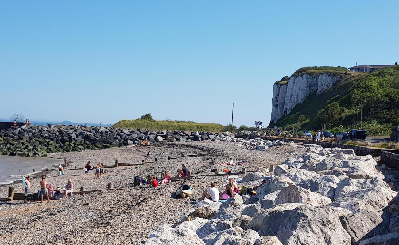 Photo of Kingsdown Beach with gray fine pebble surface