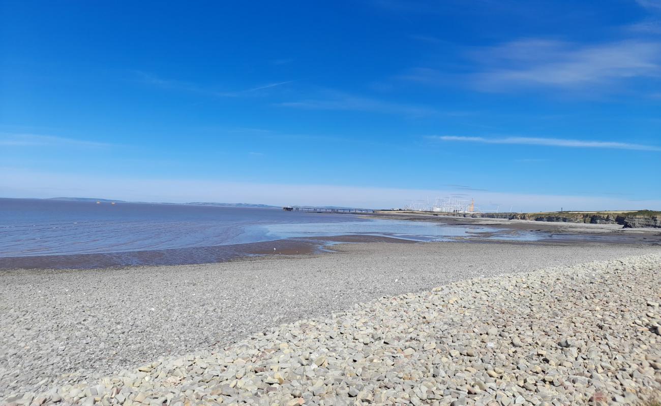 Photo of Lilstock Beach with rocks cover surface