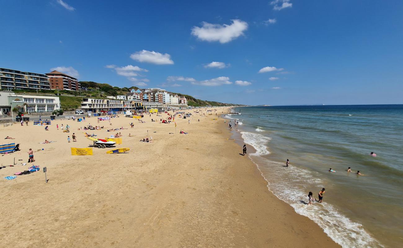 Photo of Bournemouth Beach with bright sand surface