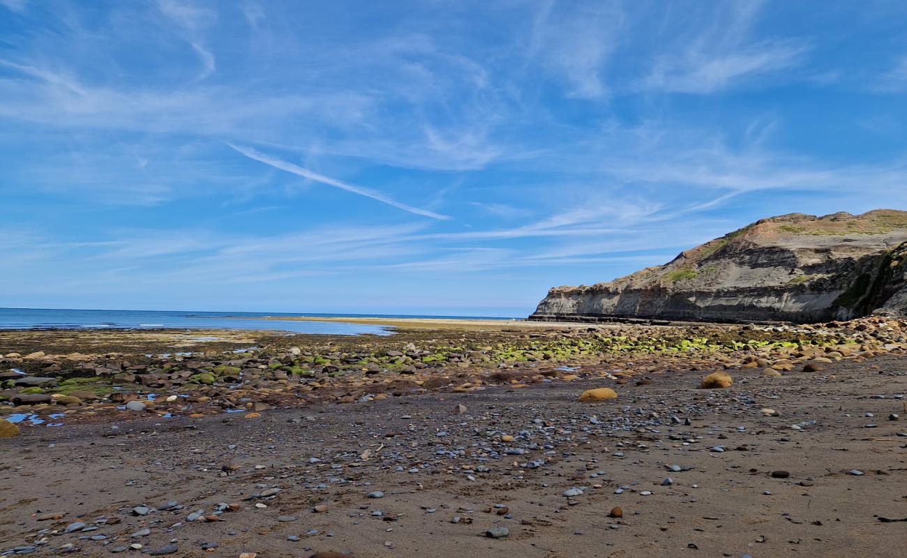 Photo of Kettleness Beach with gray sand &  rocks surface