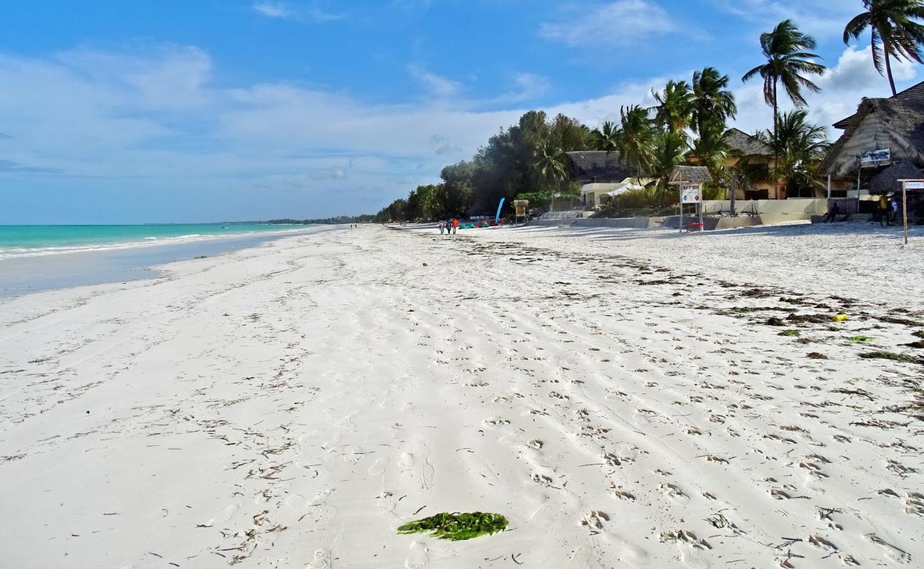 Photo of Paje Beach with white fine sand surface