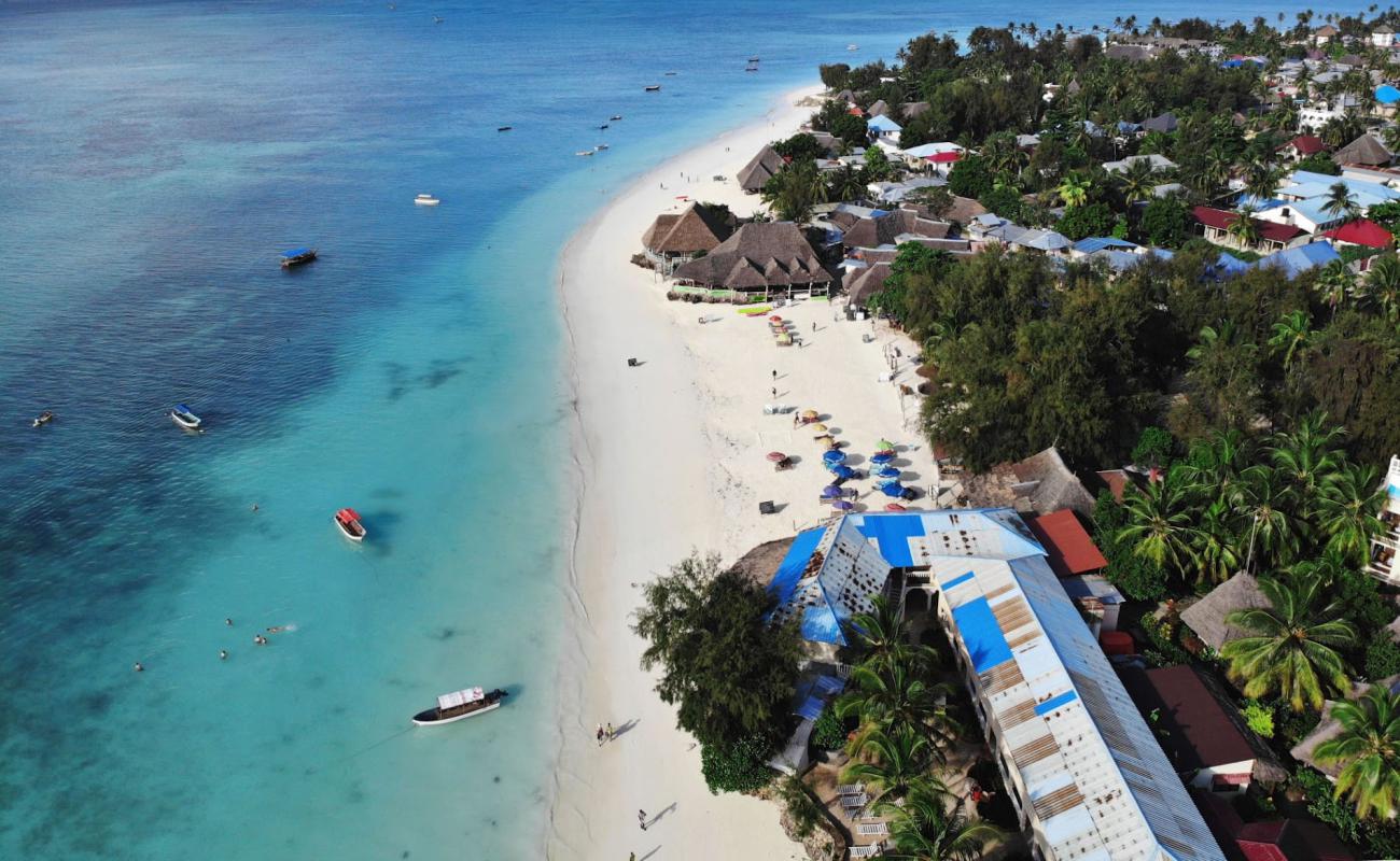 Photo of Nungwi Beach with white fine sand surface