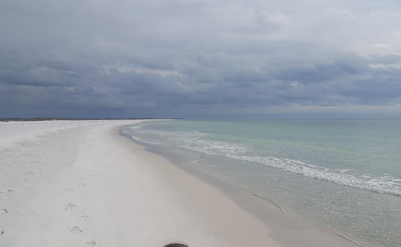 Photo of Tyndall Beach with white fine sand surface