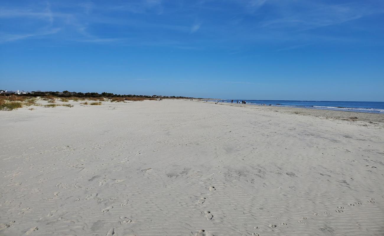 Photo of Sullivan's Island beach with bright sand surface