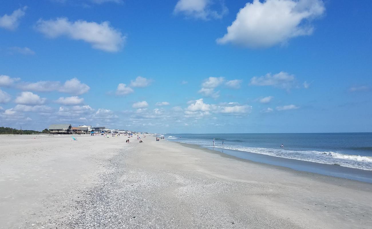 Photo of Pawley's Island beach with bright sand surface