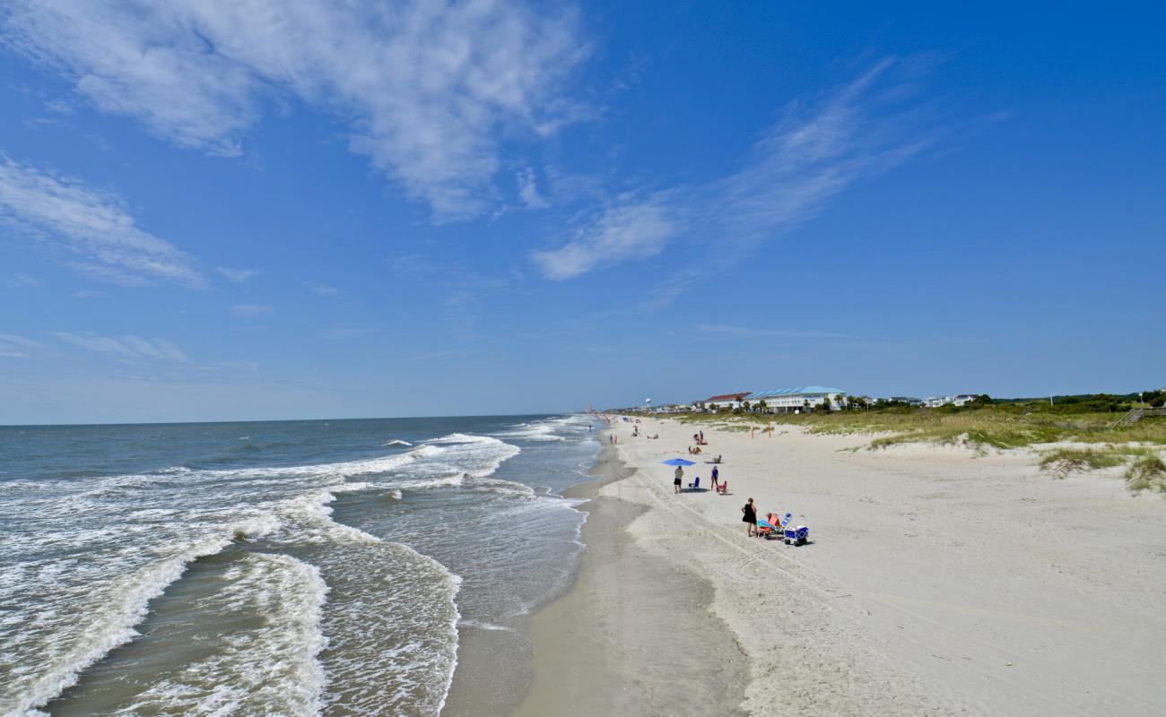 Photo of Ocean Isle beach with bright sand surface