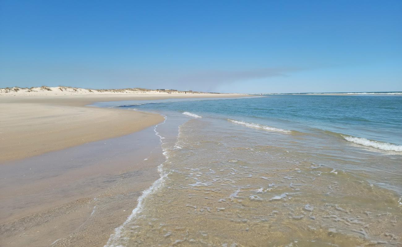 Photo of South beach with bright sand surface