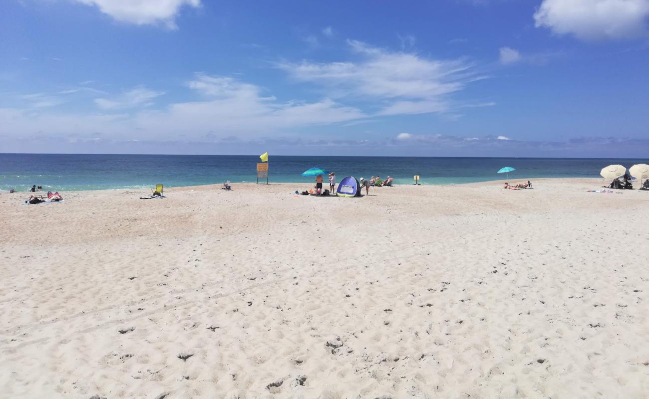 Photo of Fort Macon beach with bright sand surface