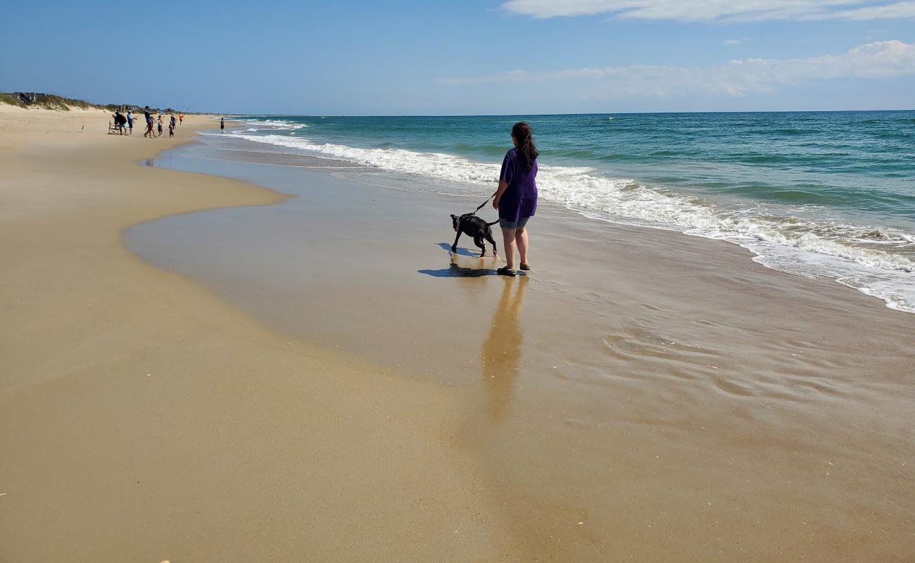 Photo of Frisco beach with bright sand surface