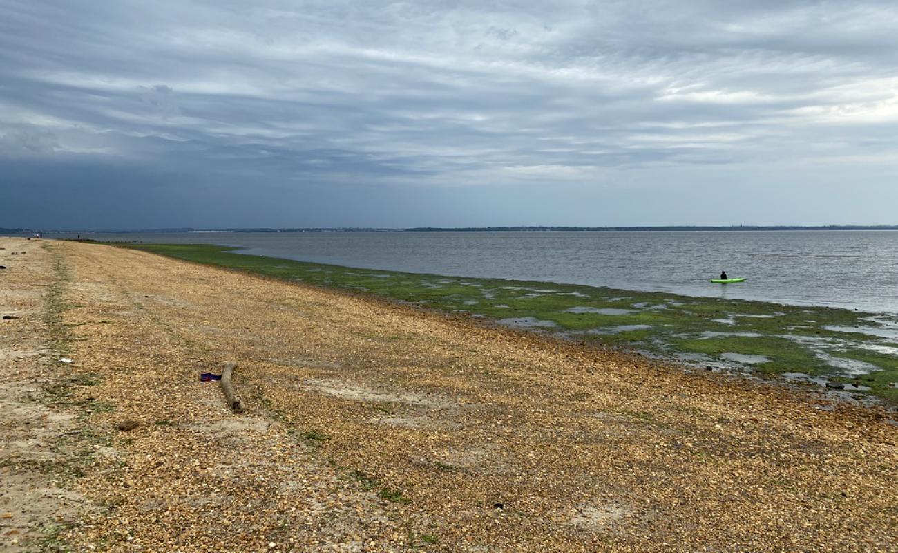 Photo of Cliffwood Beach with light sand &  pebble surface