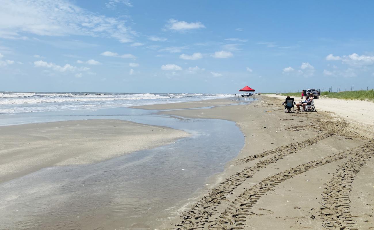 Photo of Holly beach with gray sand surface