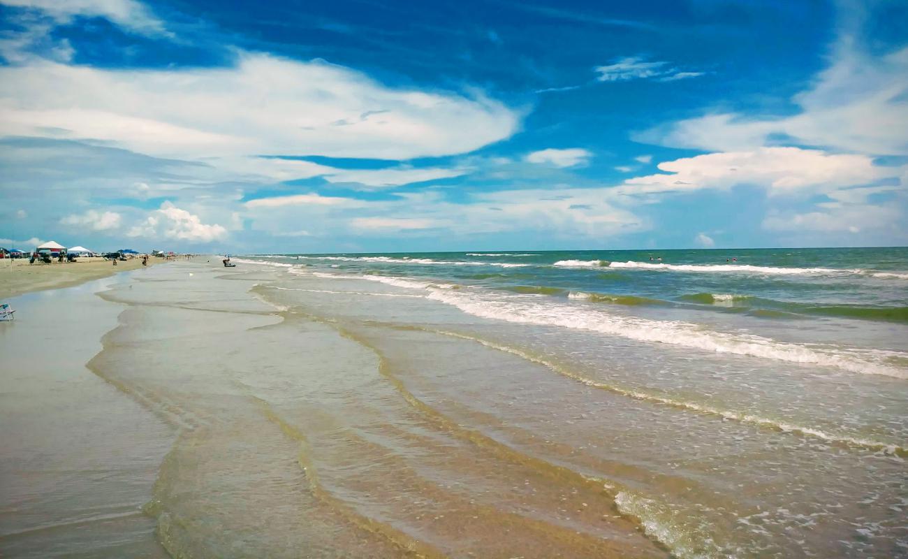 Photo of Surfside Brazoria beach with bright sand surface