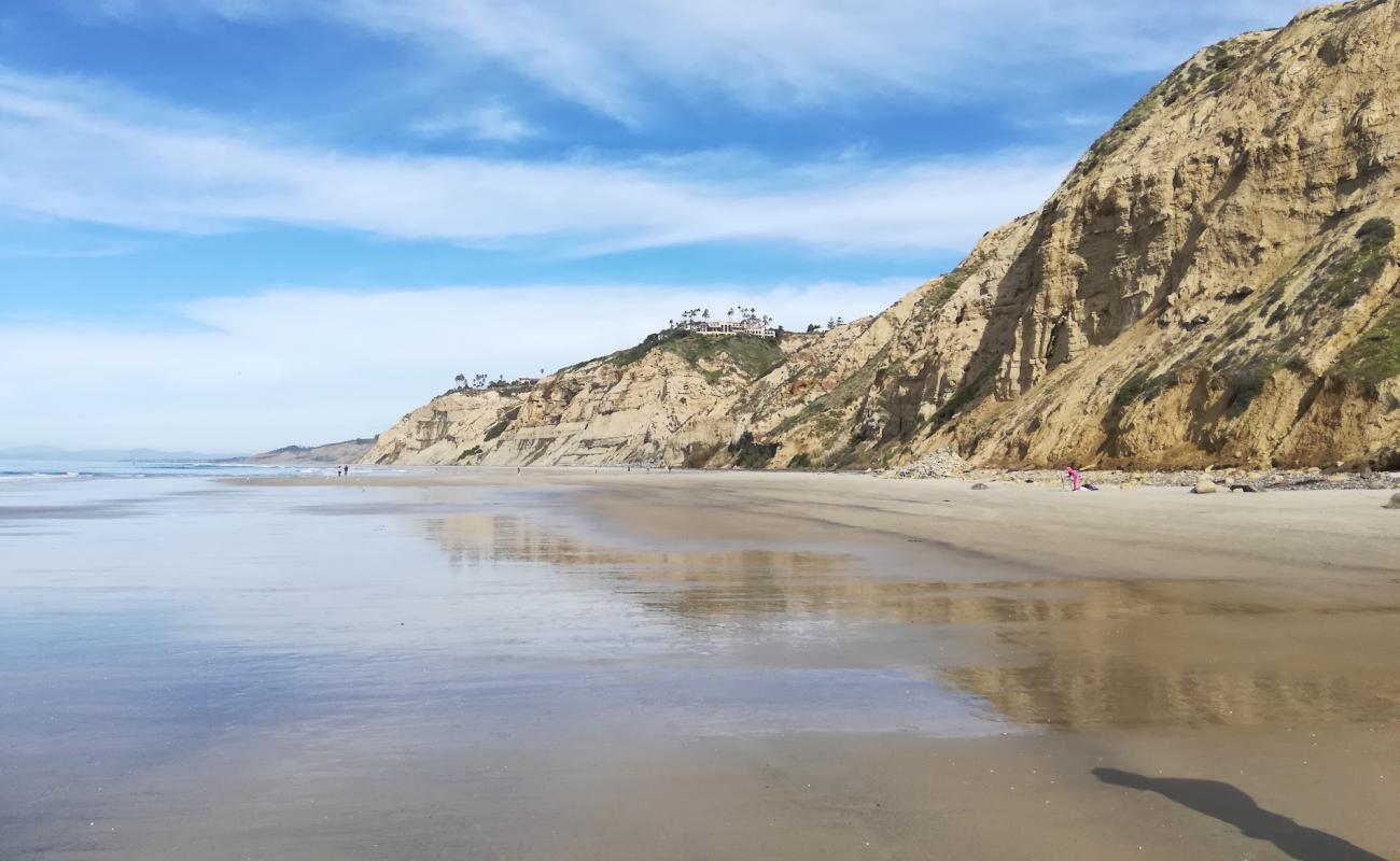 Photo of Torrey Pines City beach with bright sand surface