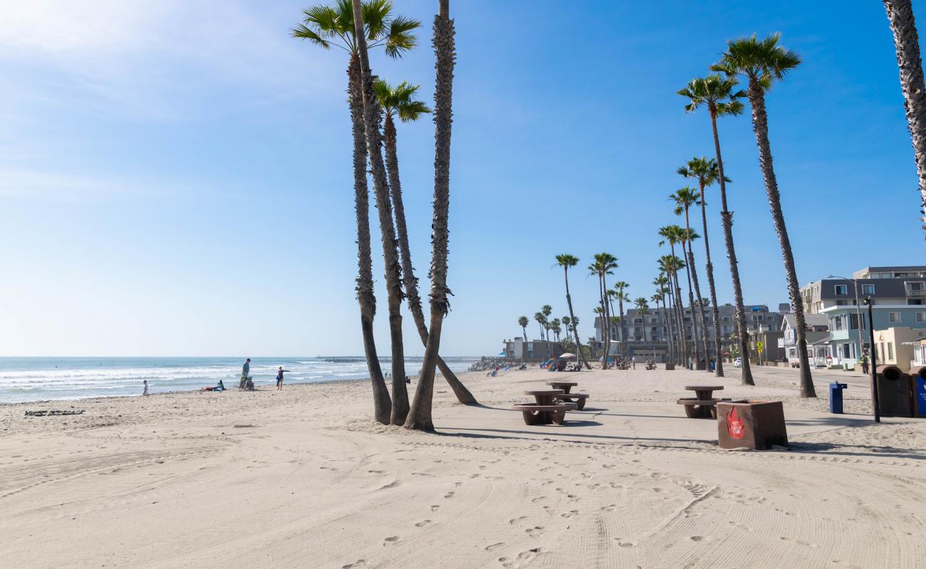 Photo of Oceanside City beach with bright sand surface