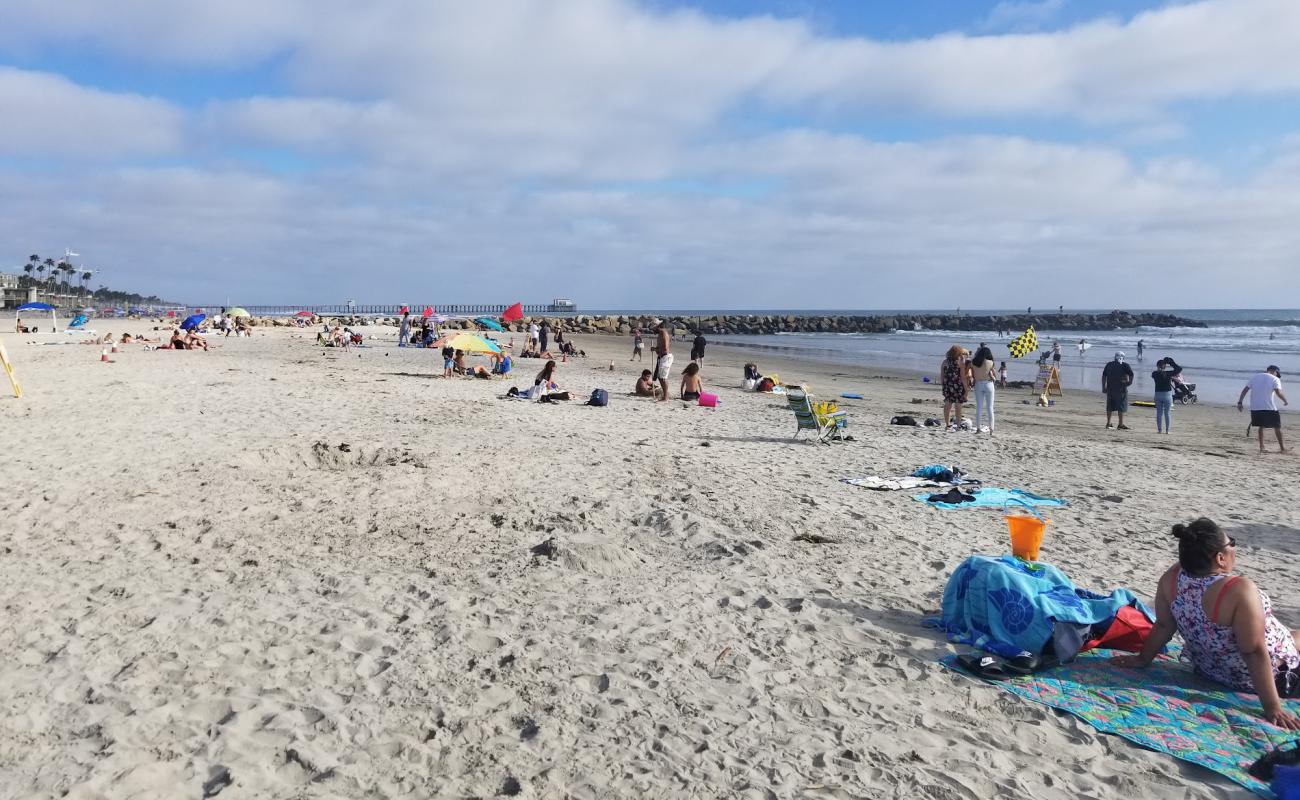 Photo of Oceanside Harbor beach with bright sand surface