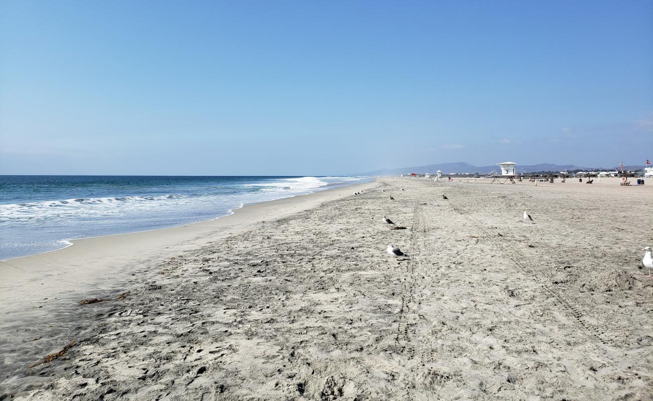 Photo of Del Mar beach with bright sand surface