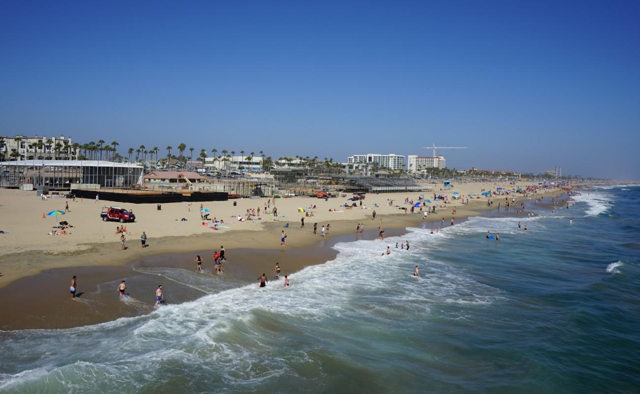 Photo of Huntington Dog Beach with bright sand surface