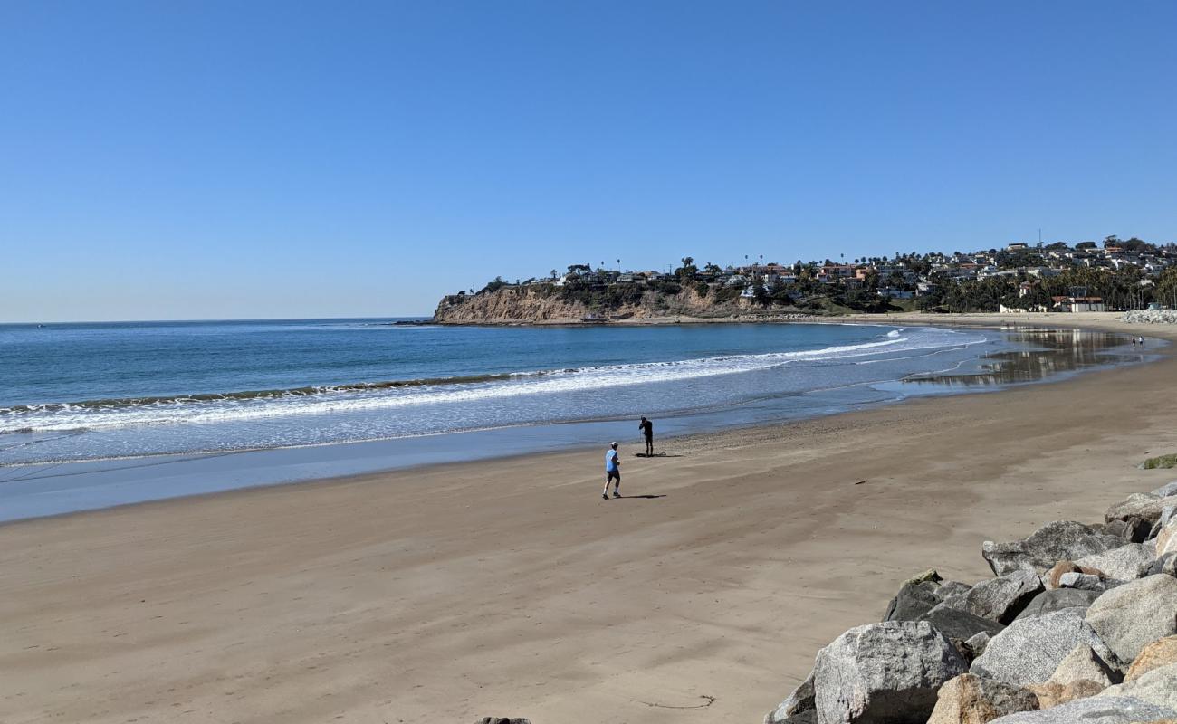 Photo of Cabrillo Beach with bright sand surface