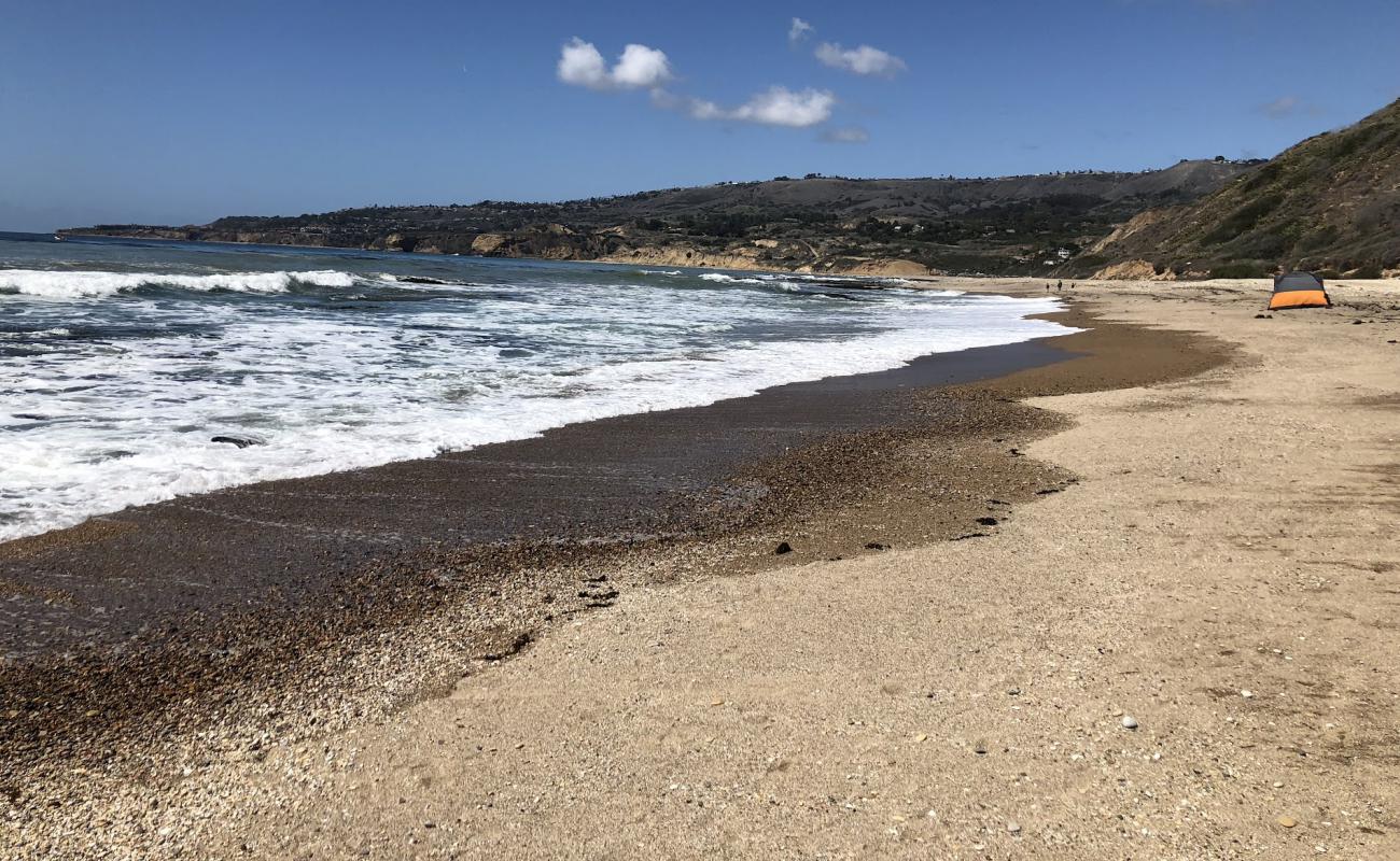 Photo of Portuguese Bend Beach with light sand &  pebble surface