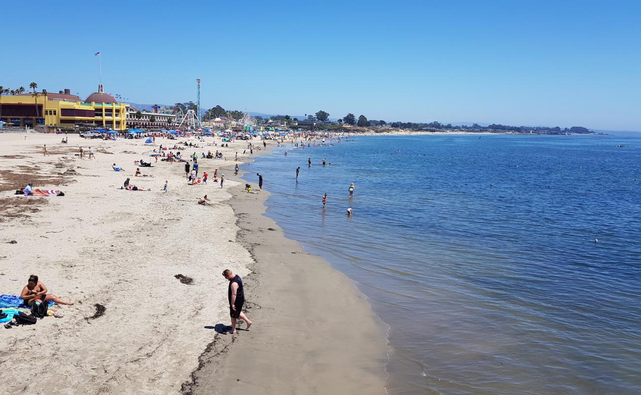 Photo of Santa Cruz Beach with bright fine sand surface