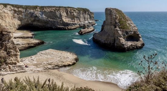 Shark Fin Cove beach