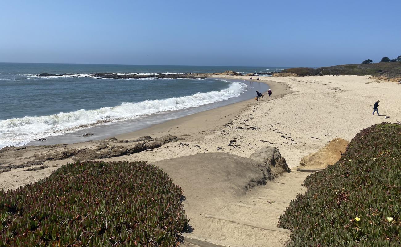 Photo of Bean Hollow Beach with bright sand surface