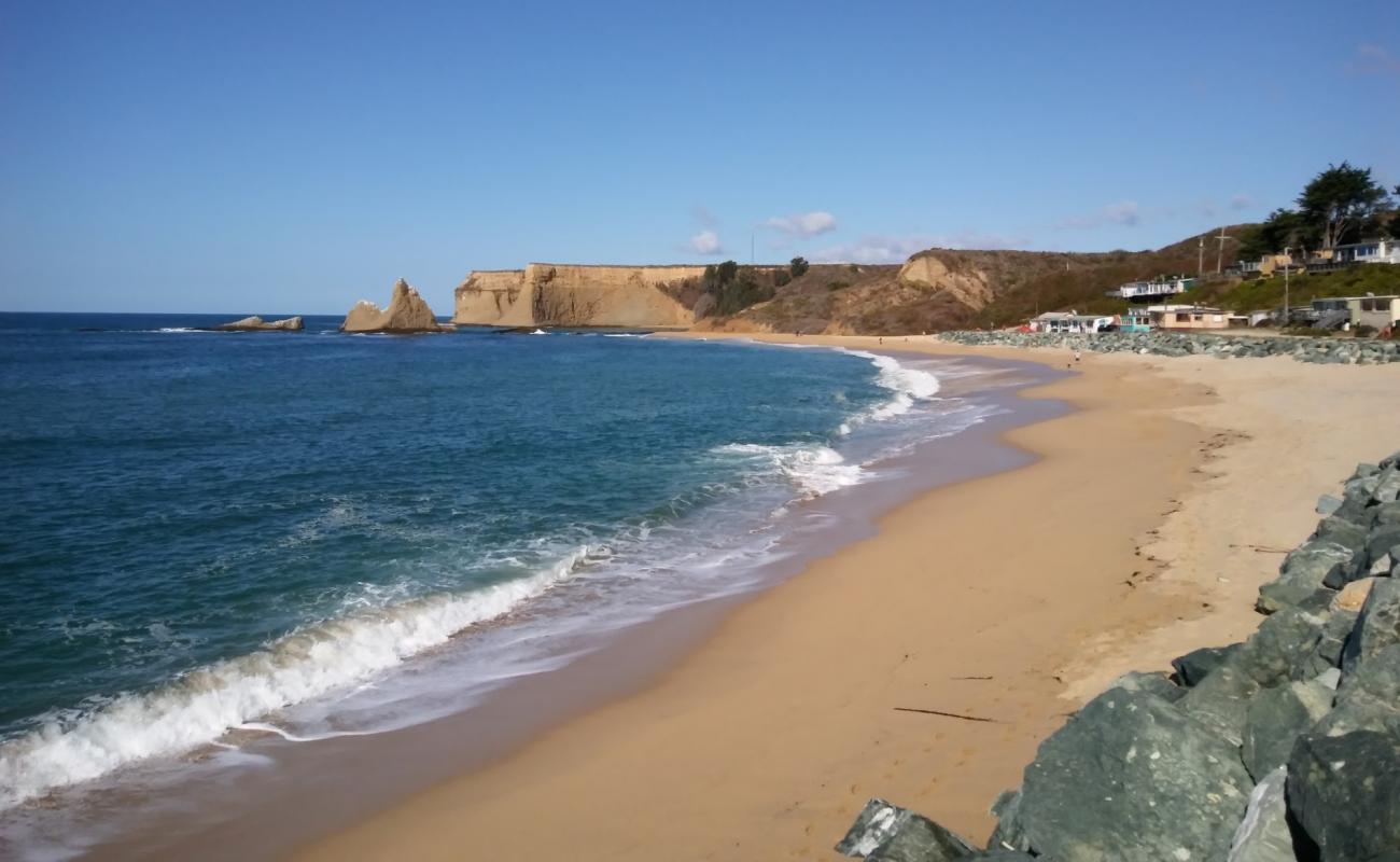 Photo of Martin's Beach with bright sand surface