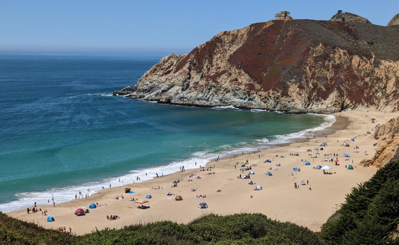 Photo of Gray Whale Cove Beach with bright fine sand surface