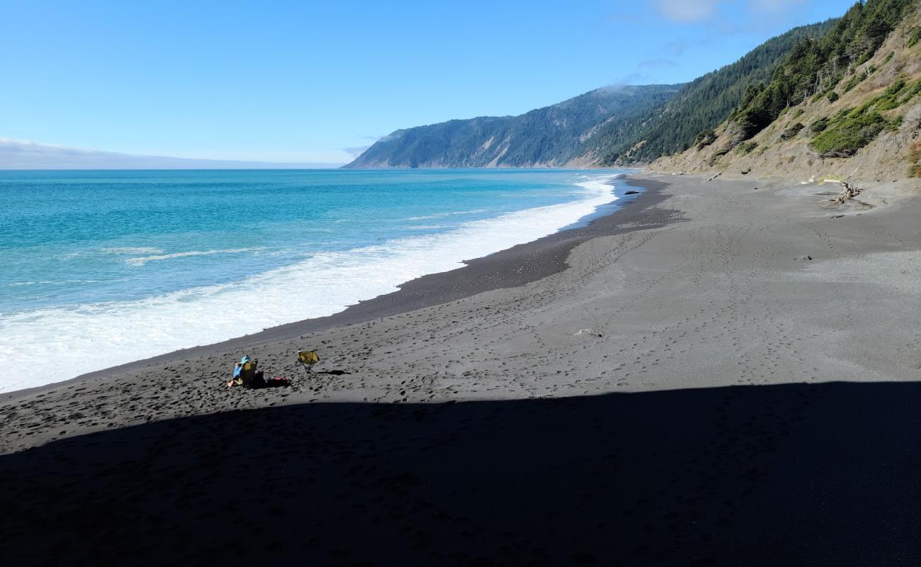 Photo of Black Sands Beach with gray fine pebble surface