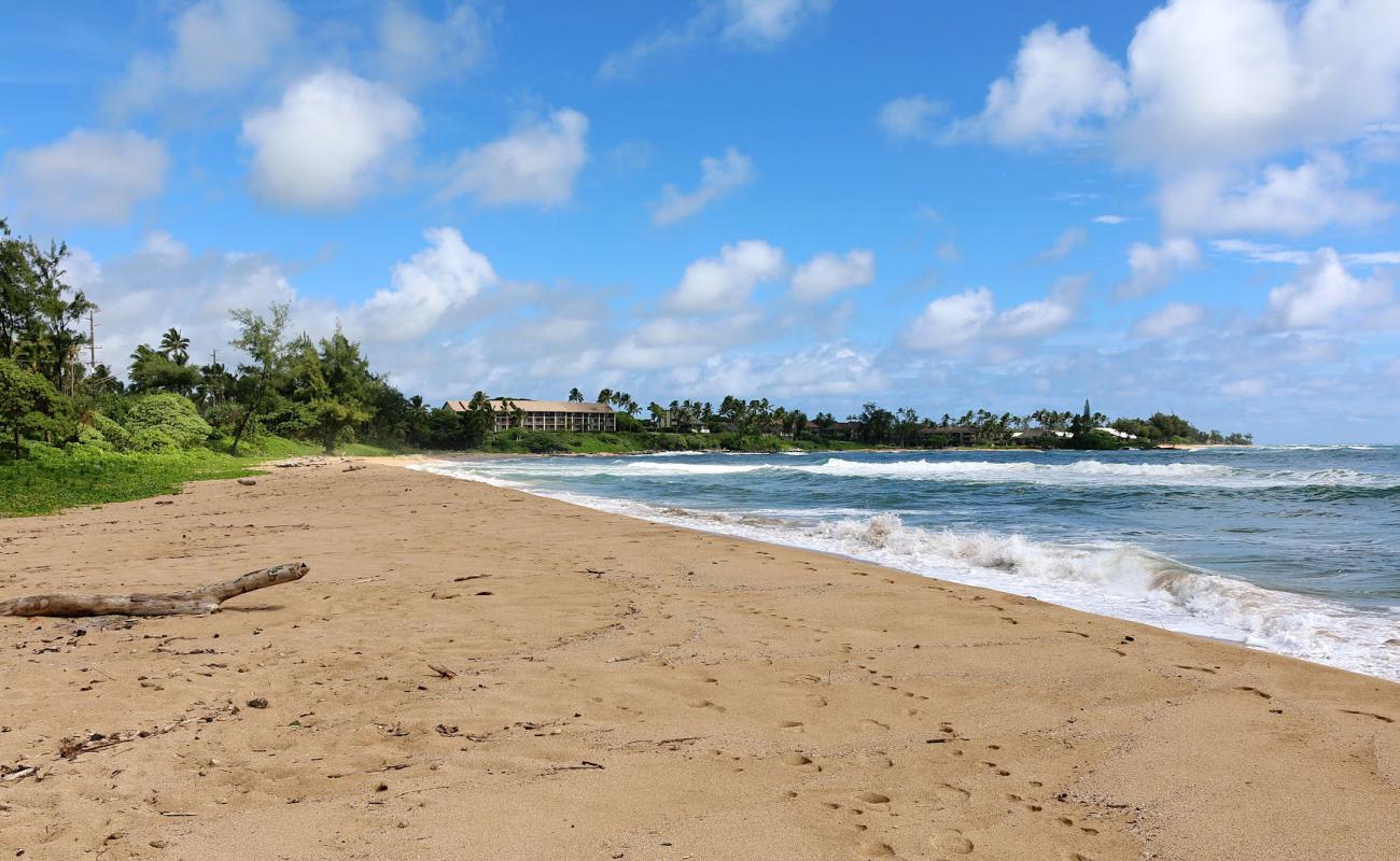 Photo of Wailua Beach with bright sand surface