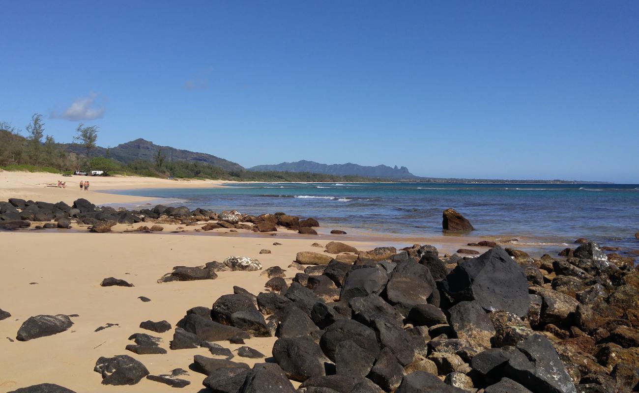 Photo of Kauai Beach with bright sand surface