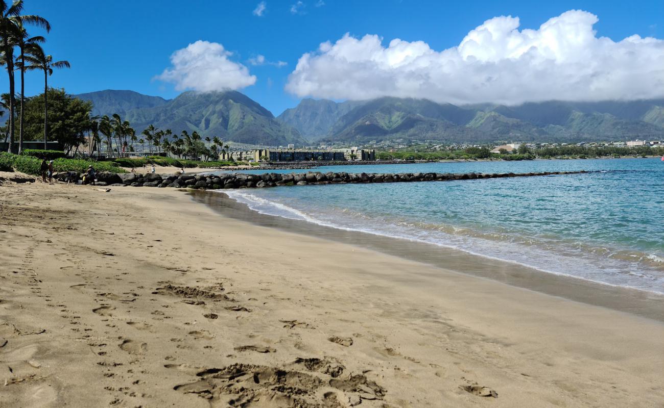 Photo of Ho'aloha Beach with gray sand surface