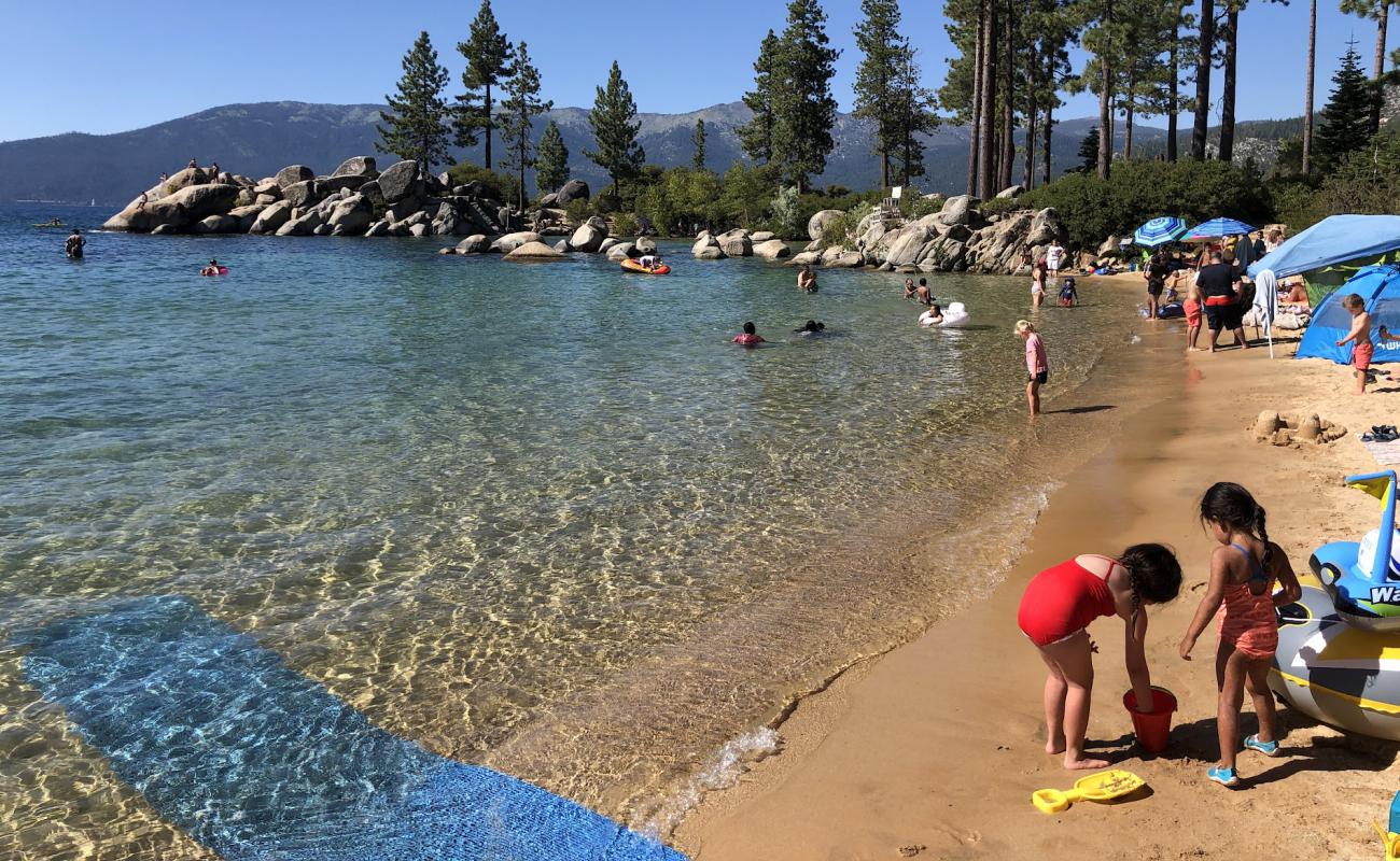 Photo of Sand Harbor Beach with bright sand surface