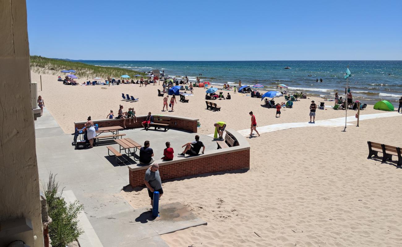 Photo of Ludington State Park Beach with bright sand surface