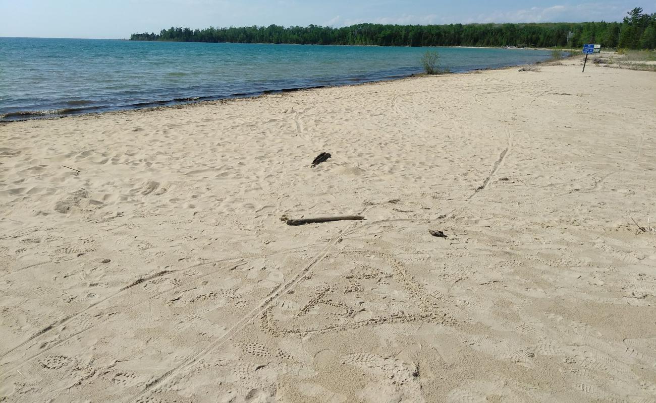 Photo of Mackinaw Beach with bright sand surface