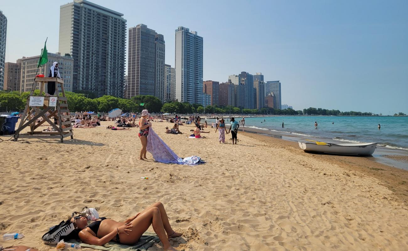 Photo of Oak Street Beach with bright sand surface