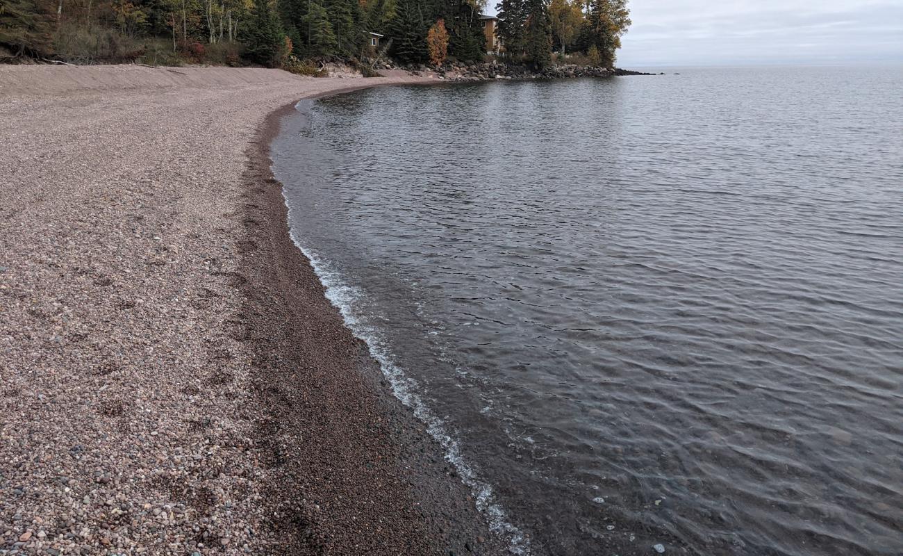 Photo of Old Shore Beach with brown fine pebble surface