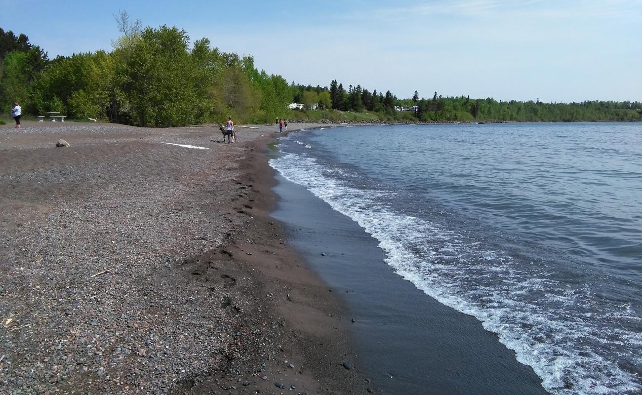 Photo of Burlington Bay Beach with gray sand &  pebble surface