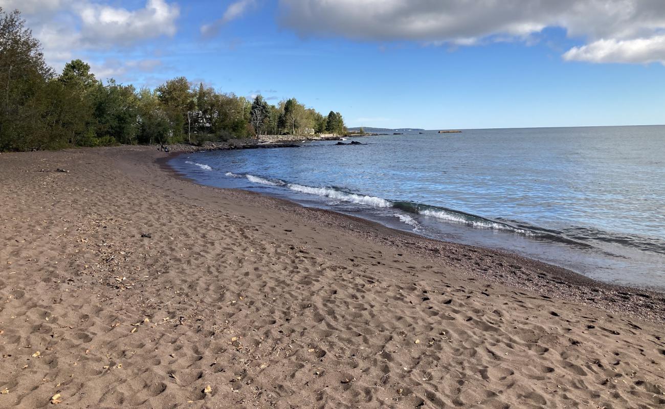 Photo of Knife River Marina Beach with brown fine pebble surface