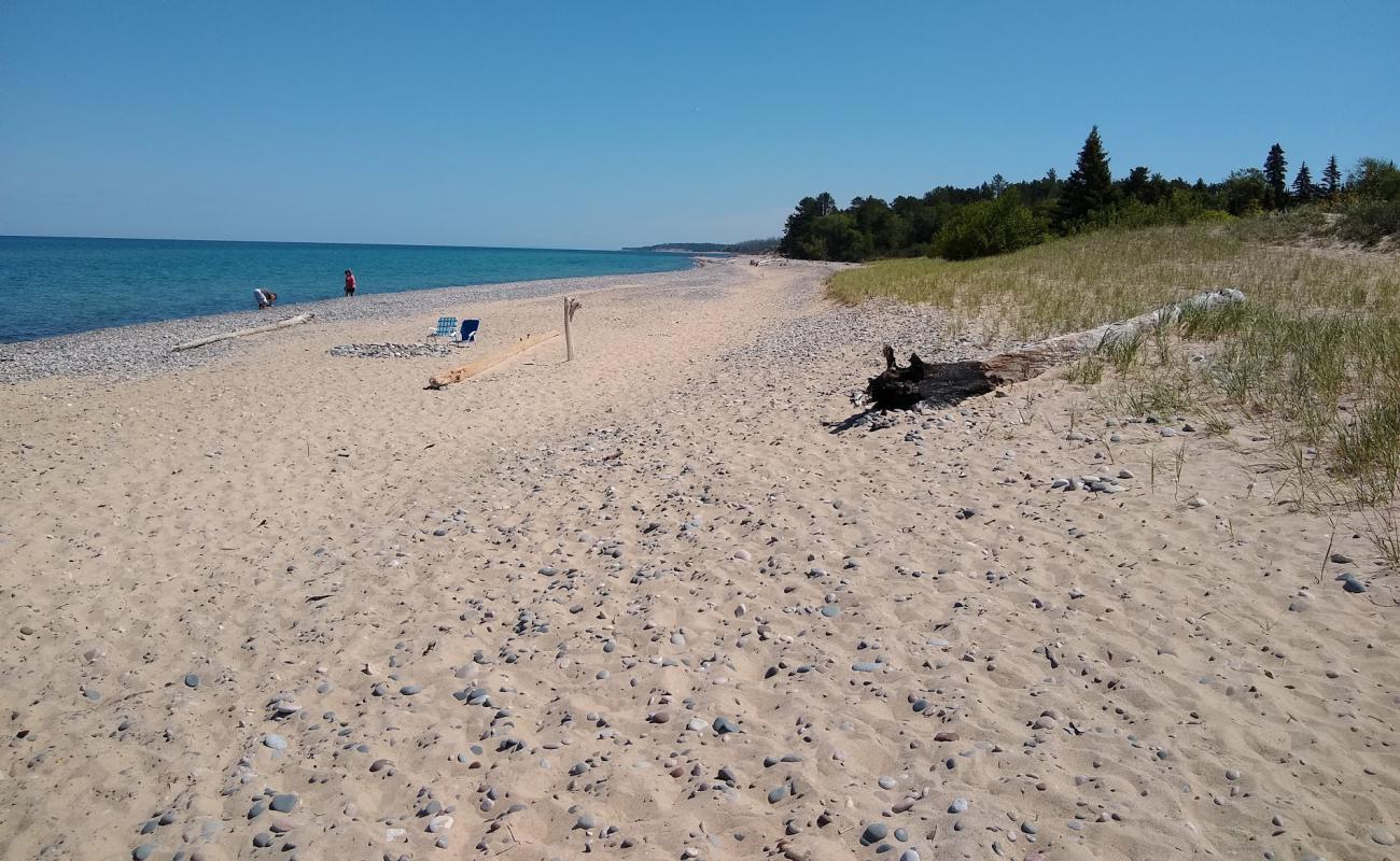 Photo of Two Hearted Beach with light sand &  pebble surface