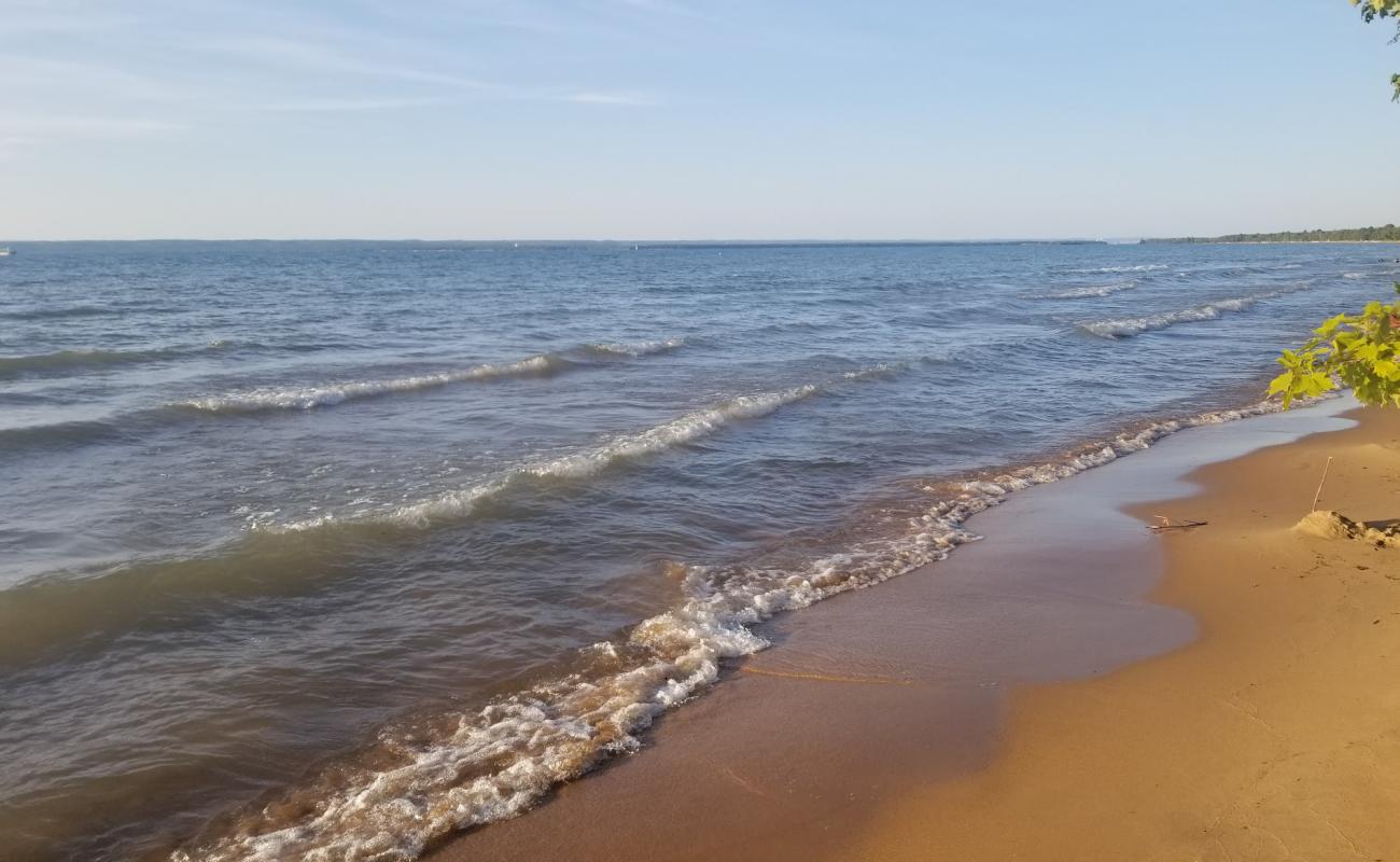 Photo of Brimley Beach with bright sand surface