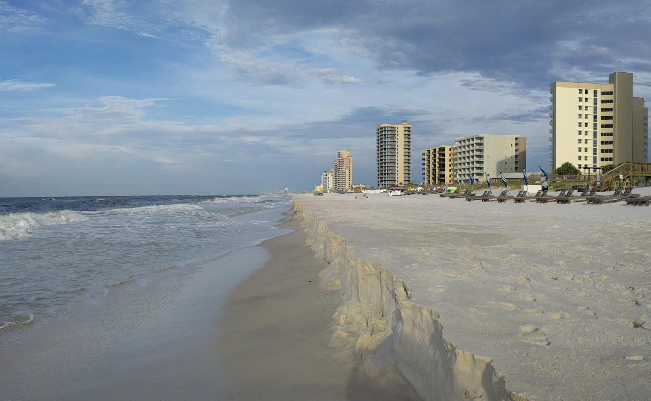 Photo of Perdido key beach with white fine sand surface