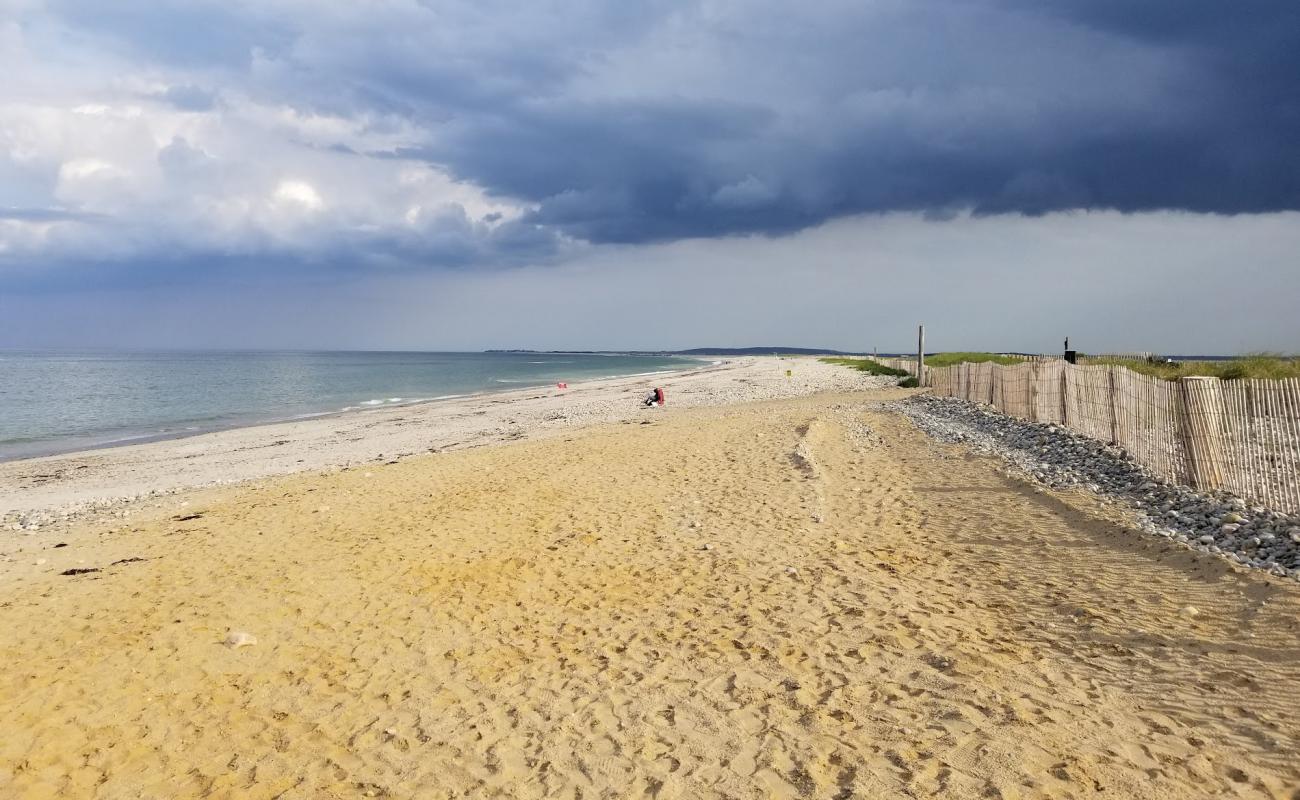 Photo of Duxbury beach with light sand &  pebble surface