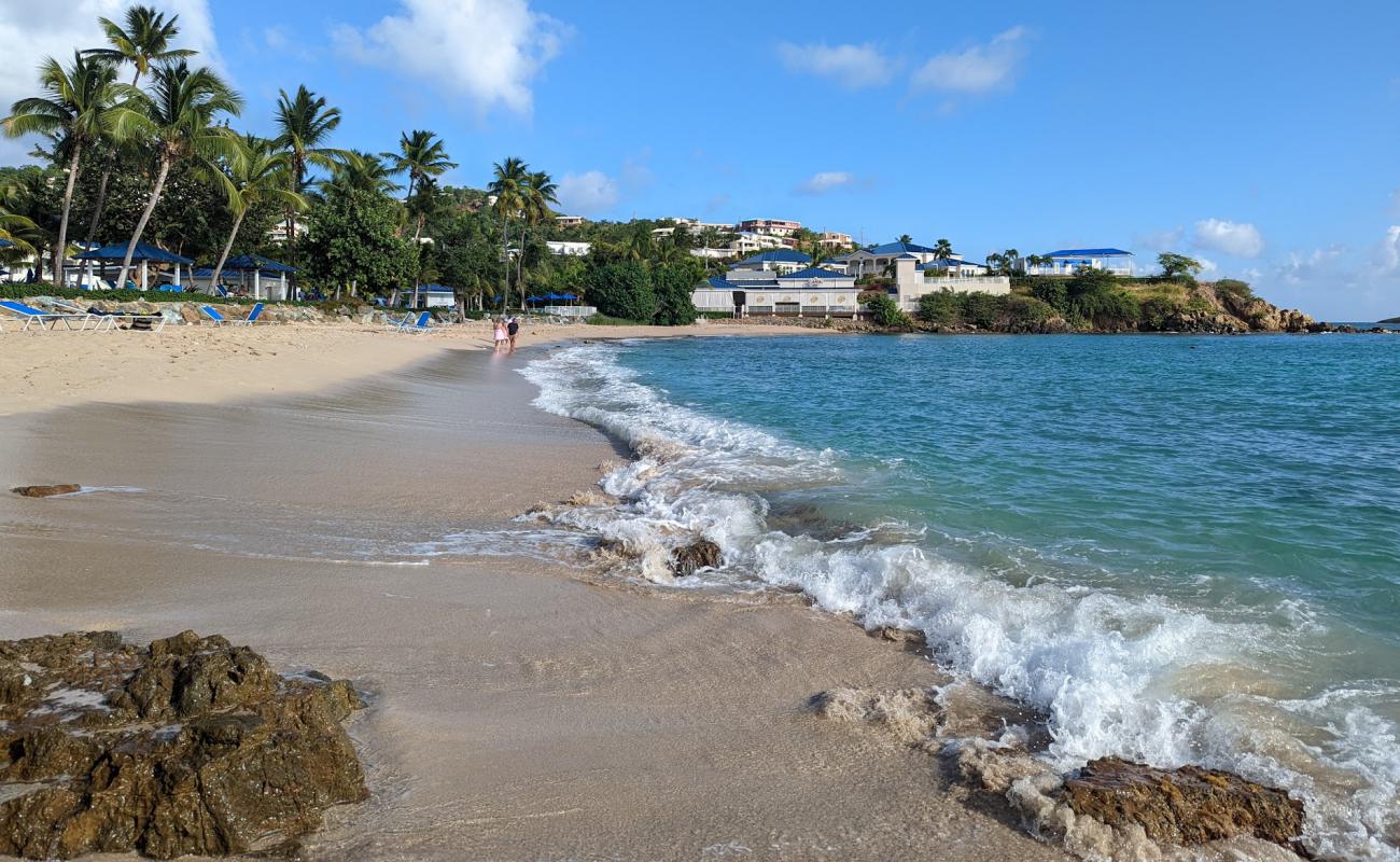 Photo of Limetree beach with bright fine sand surface